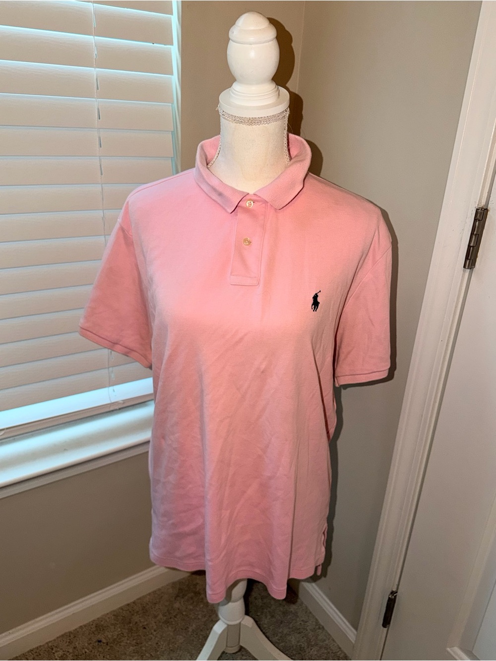 Polo by Ralph Lauren Pink Short-Sleeve Polo with Navy Pony